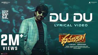 Du Du Lyrical Video | Dhamaka Movie | Ravi Teja | Sreeleela | TrinadhaRao Nakkina | Bheems Ceciroleo