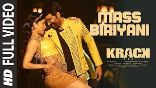 Full Video: Mass Biriyani Song  watch online free, Krack, Raviteja, ShrutiHaasan, Gopichand Malineni